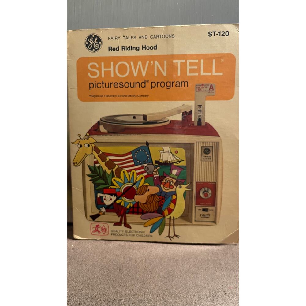 Little Red Riding Hood Show 'N Tell Vintage Record Picturesound Program As Is